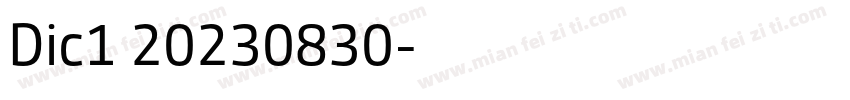 Dic1 20230830字体转换